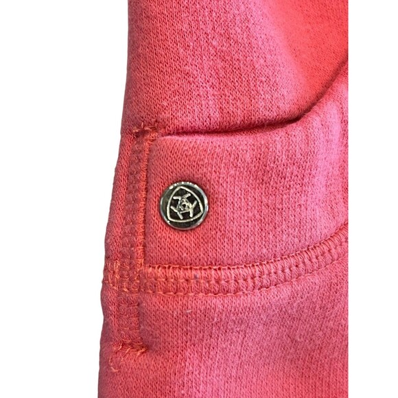 Ariat Sweatshirt Jacket Womens Sz Med Pink with logo long sleeves full zip - Picture 6 of 8